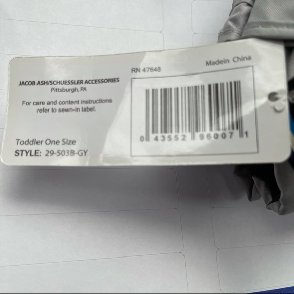 ATTAKID THINSULATE GRAY BLACK MITTENS KIDS - Picture 4 of 11